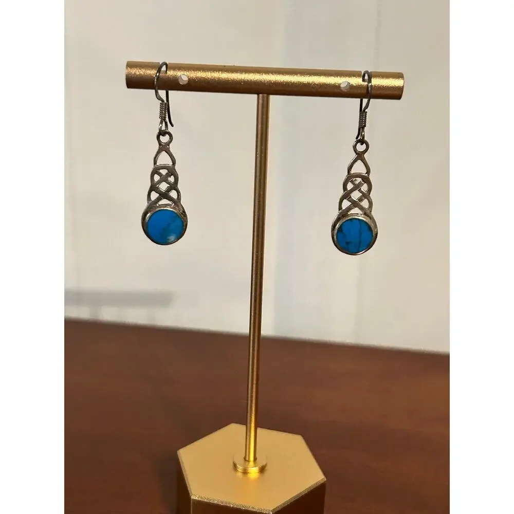 925 Sterling Silver Turquoise Earrings NWOT